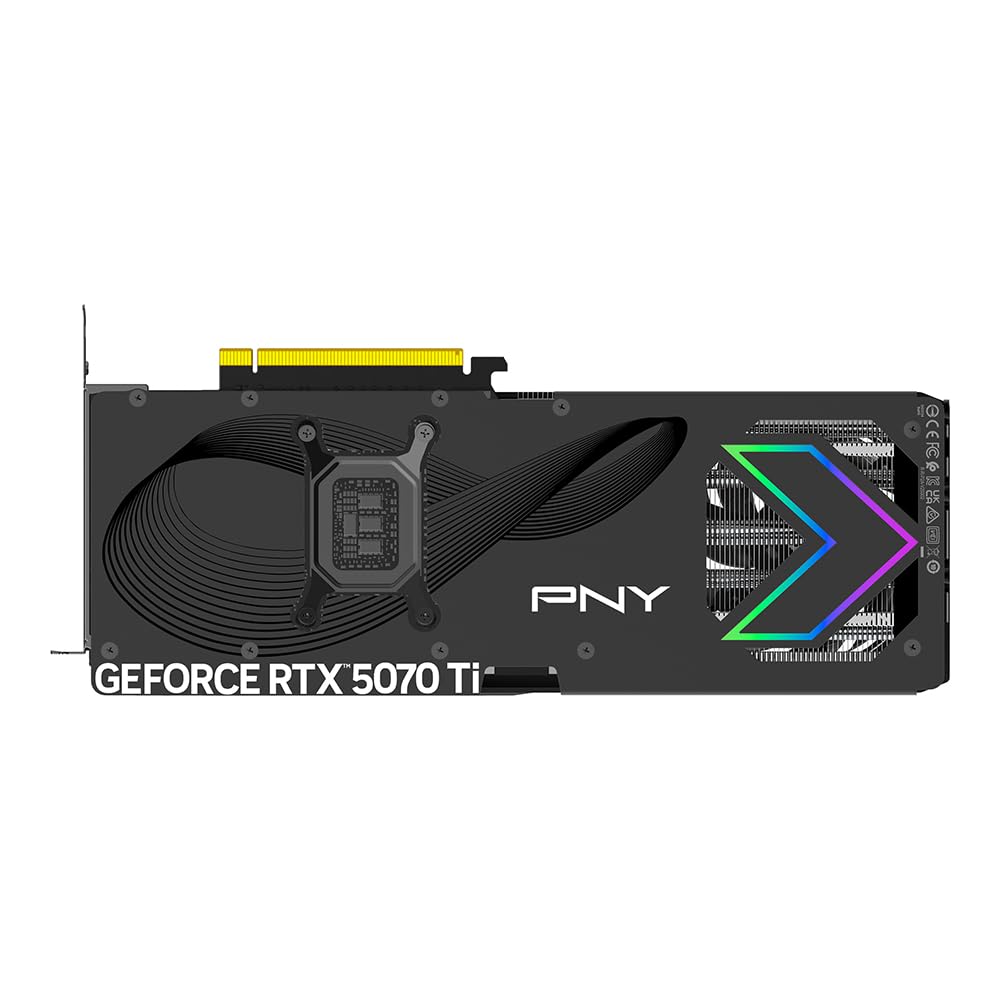 PNY Tarjeta Gráfica GeForce RTX™ 5070Ti 16GB ARGB OC DLSS 4 Triple Ventilador