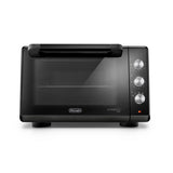 De'Longhi Sfornatutto Chef EO34302 - Horno eléctrico ventilado con 4 niveles de cocción de 34 l, freidora de aire, puerta doble cristal, temperatura 80-230 °C, temporizador 120, incluye bandeja y