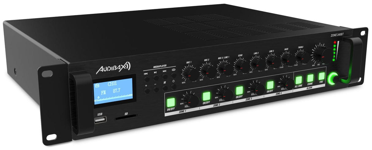 Audibax Zone 240BT Amplificador 4 Zonas 240W