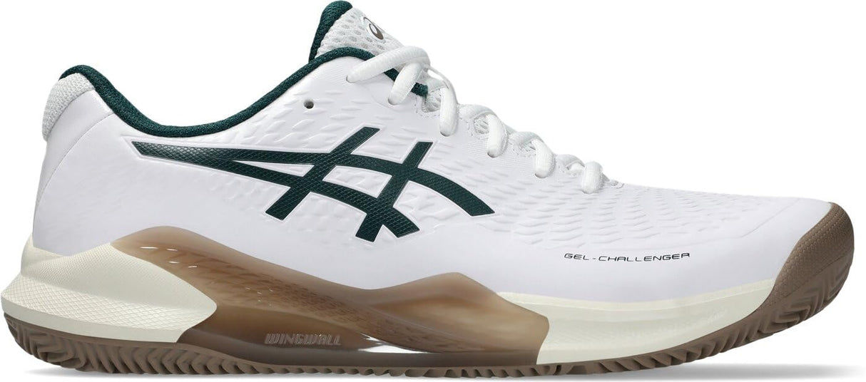 ASICS Gel-Challenger 14 Clay, Sneaker Hombre, Blanco/Verde SAJÓN, 40 EU