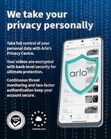 Arlo Go 2 Camara Vigilancia, 100% Inalámbrica HD, Conexión WiFi O SIM 3G/4G LTE, Almacenamiento Local Con Tarjeta SD O En La Nube, Visión Nocturna, Resistente Al Agua, Audio Bidireccional, Blanca