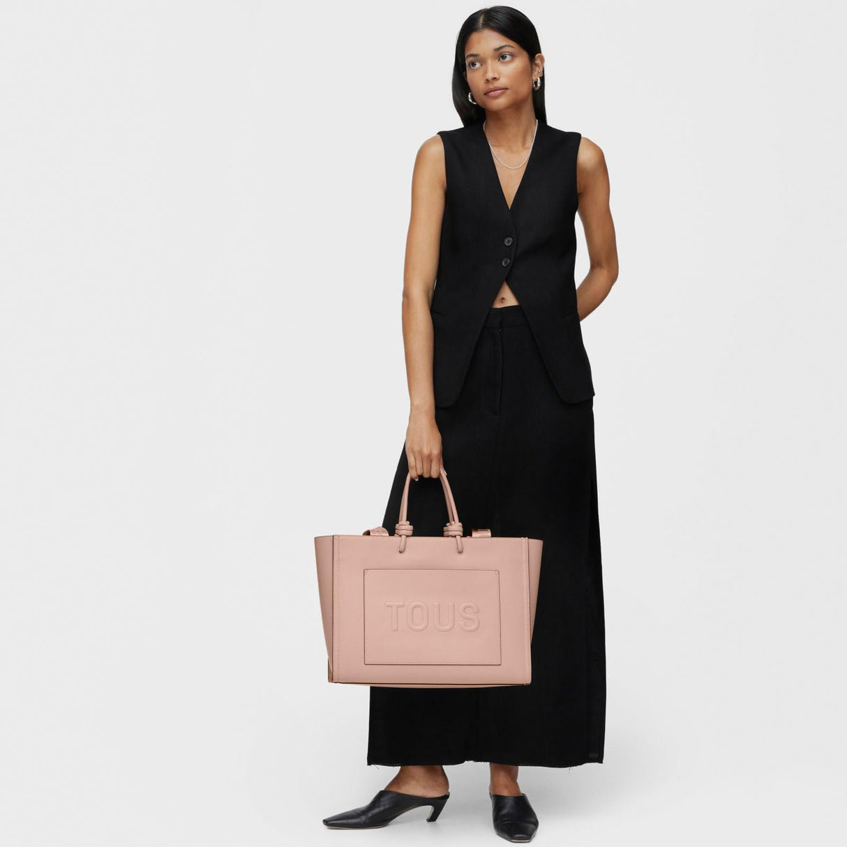 TOUS, Mujer, Shopper grande Amaya topo New 395910104-012, Multi, Talla única