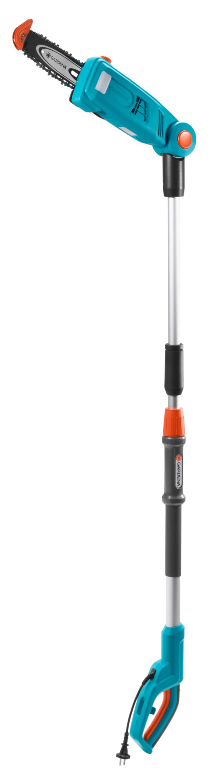 Gardena 8868-20 - Sierra de Pértiga Telescópica Eléctrica TCS 720/20. Cabezal giratorio y asa telescópica. Motor de 720W. Longitud de mango de 20 cm, Estándar