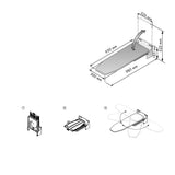 Tabla de Planchar Plegable para Fijar en Pared 326D x 530H x 120L mm