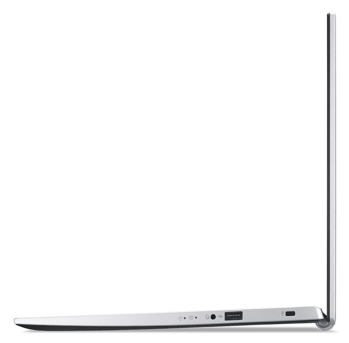 Portátil Acer Aspire 3 (A315-58-30H2), Pantalla 15.6FHD, IntelCore i3-1115G4, RAM de 8 GB, SSD de 256 GB, Gráficos Intel UHD, ventanas 11, Teclado QWERTY, plata