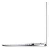 Portátil Acer Aspire 3 (A315-58-30H2), Pantalla 15.6FHD, IntelCore i3-1115G4, RAM de 8 GB, SSD de 256 GB, Gráficos Intel UHD, ventanas 11, Teclado QWERTY, plata