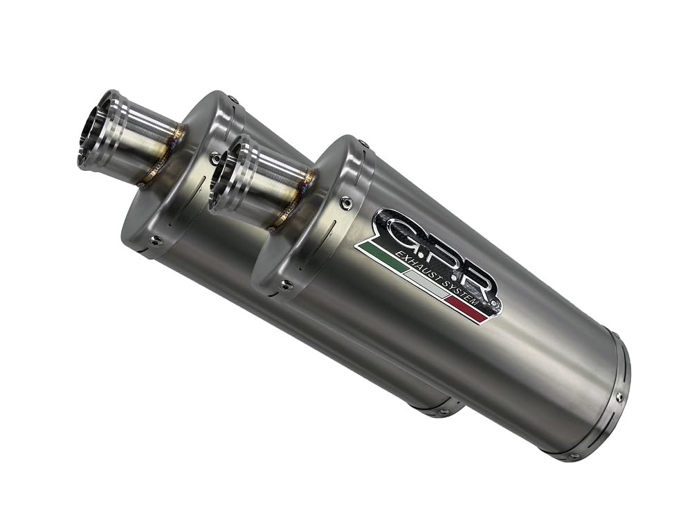 Escape GPR Smc 660 2005/2006 Classic Titanio Oval Par de terminales de escape homologados, suministrados con db asesinos extraíbles y accesorios específicos