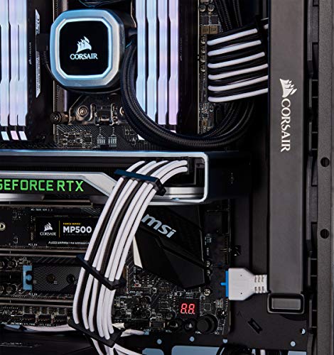 Corsair - Kit Pro (Cables de alimentación interna, Male connector/Male connector, Derecho, Derecho) Blanco