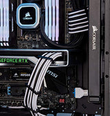 Corsair - Kit Pro (Cables de alimentación interna, Male connector/Male connector, Derecho, Derecho) Blanco