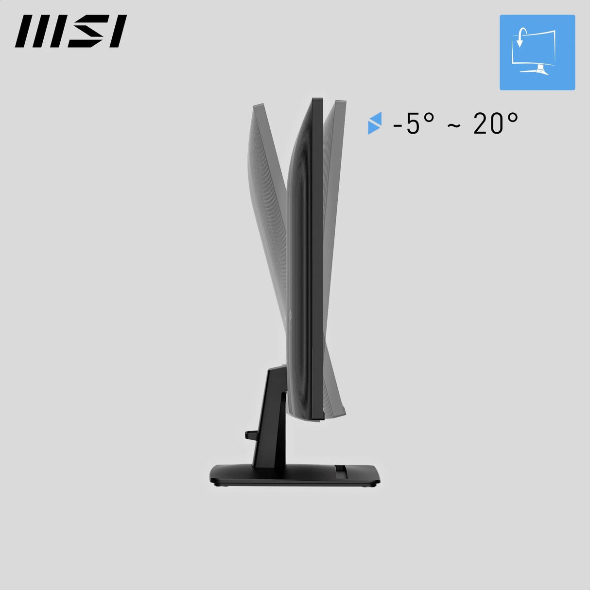 MSI Pro MP275 E2 - Pantalla de Escritorio (27 Pulgadas, Full HD), Pantalla IPS 1920 x 1080, sin Bordes, 120 Hz, Respetuoso con los Ojos, Altavoces incorporados, Tilt-Adjustable - HDMI 2.0, DP (1.2a
