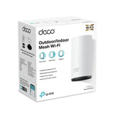TP-Link Deco X50-Outdoor (1-Pack) - Sistema WiFi 6 AI Mesh, AX3000 Doble Banda 2.4 GHz/5 GHz,4k, Cobertura hasta 232 m2, 2X Puertos GigabIt por Unidad, Certificado como Resistente al Agua y al Polvo