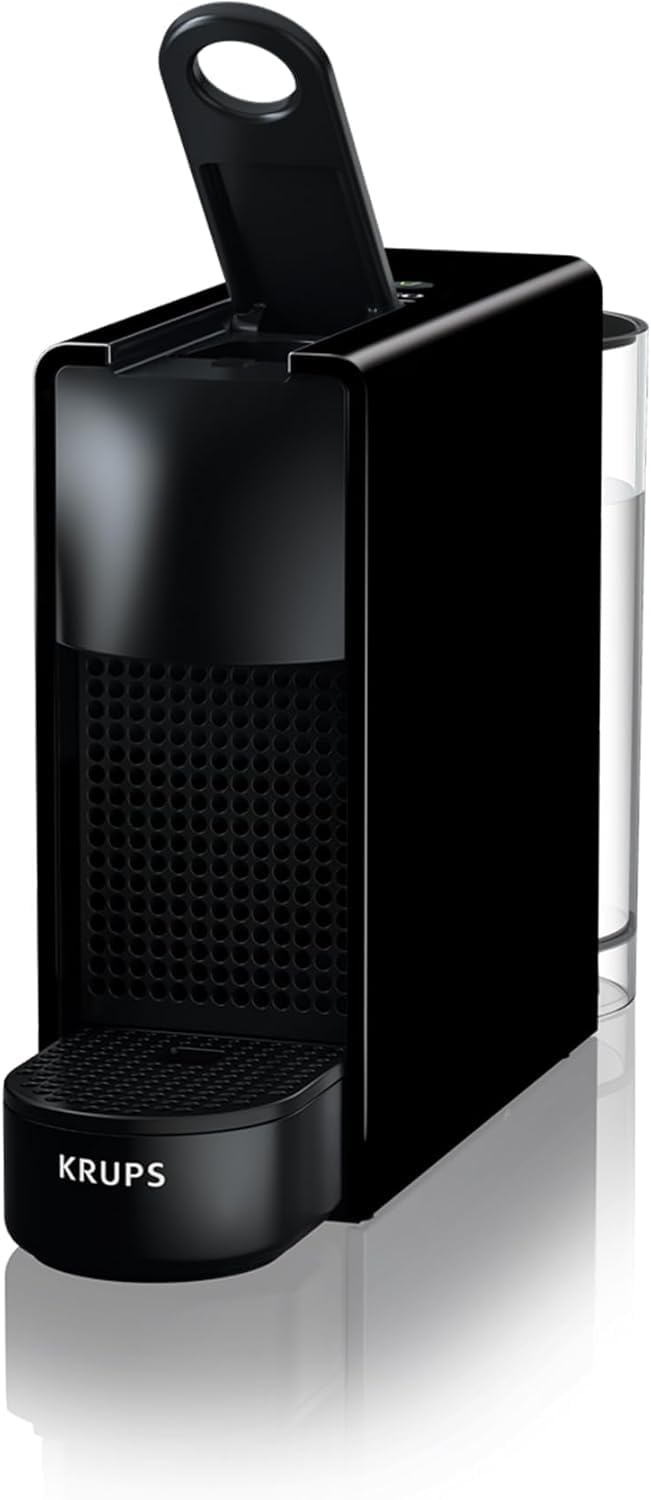 Nespresso Intenso Krups Essenza Mini XN1108 - Cafetera de cápsulas 19 bares, 2 programas de café, tamaño ultracompacto y función de autoapagado, Negro