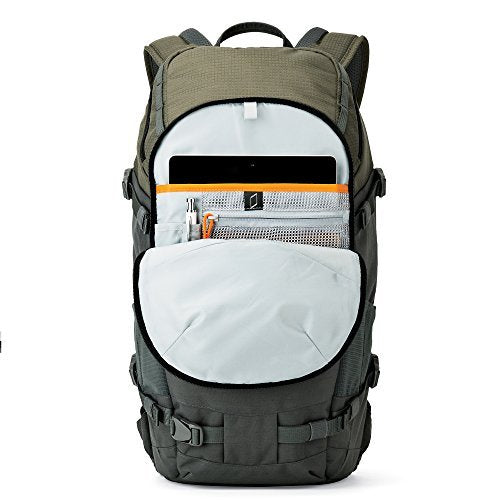 Lowepro Flipside 350 AW - Mochila para Cámara Fotográfica DSLR y varias Lentes, Bolsa para la Cámara, la Tablet, Accesorios de Fotografía, Trípode - Color Gris