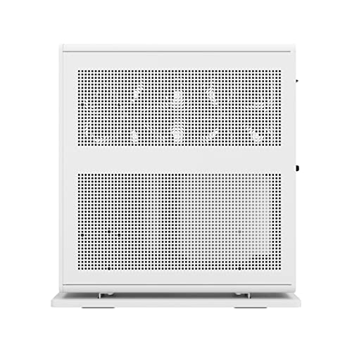 Fractal Design Ridge White - PCIe 4.0 Riser Card Included - 2X 140mm PWM Aspect Fans Included - Type C USB - m-ITX PC Gaming Case