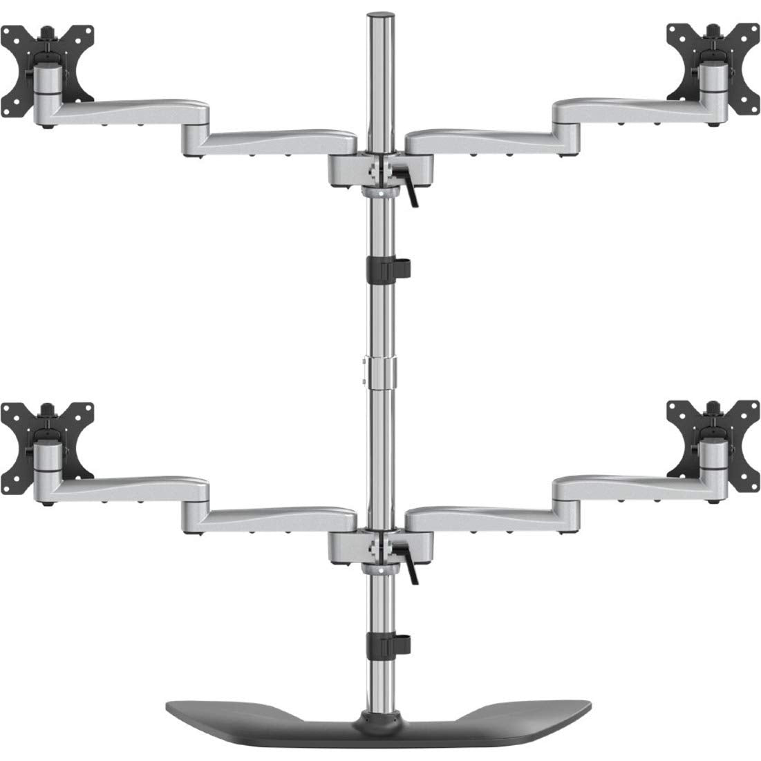 StarTech.com Soporte de Escritorio para 4 Monitores de hasta 32" VESA - Articulado - Acero y Aluminio - Base Multipantalla - (ARMQUADSS)