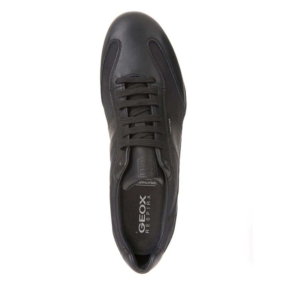 Geox U Wells A, Sneakers para Hombre, Negro (Black), 41 EU