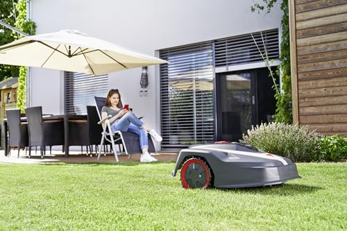 AL-KO Robot cortacésped Robolinho® 350 W, Ancho de Corte 20 cm, batería de Iones de Litio de 18 V/2,5 Ah, para Superficies de hasta 300 m², Capacidad de Ascenso máx. 30%, Muy silencioso 60 dbA
