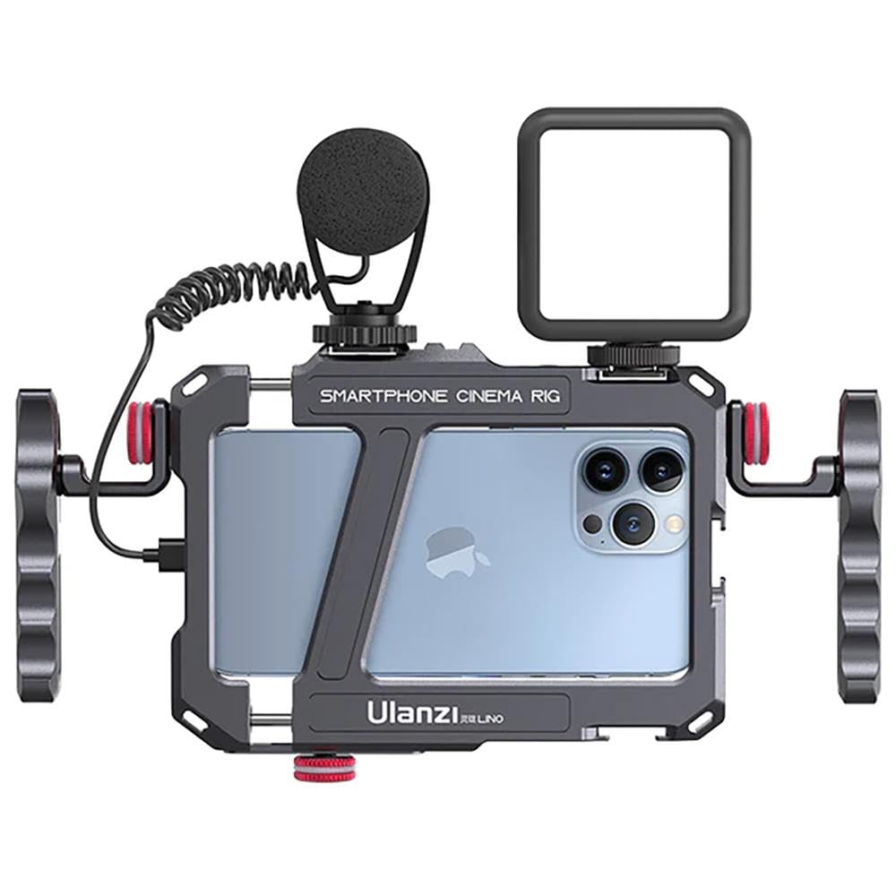 Ulanzi Lino Cage Rig Compatible con iPhone X / 11/12/13 - Metal