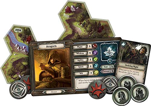 Fantasy Flight Games , Lord of the Rings: Journeys in Middle-Earth , Board Game , Ages 14+ , 1-5 Players , 60-120 Minute Playing Time