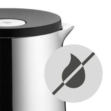 WMF Impulse - Termo 1L con Función Aislante Frío y Calor por 24h con Cierre a Presión, Acero Inoxidable Cromargan 18/10, Plateado