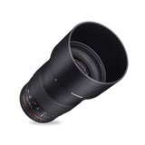 Samyang F1112209101 - Objetivo fotográfico DSLR para Micro Cuatro Tercios (Distancia Focal Fija 135mm, Apertura f/2-22 ED UMC, diámetro Filtro: 77mm), Negro