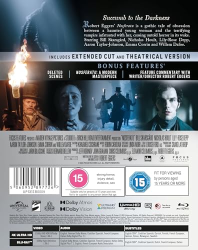 Nosferatu Steelbook [4K UHD + Blu-Ray] [Blu-ray]