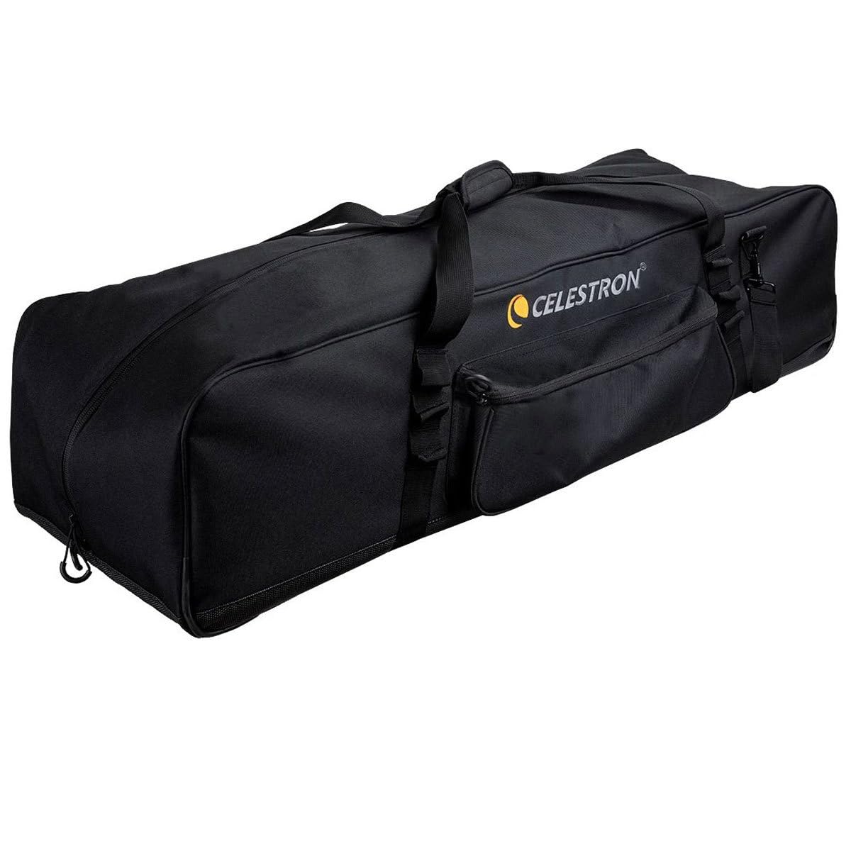 Celestron 94025 Bolsa para kit completo telescopio 40” – Estuche para transporte de telescopio, montura, trípode y accesorios, compartimentos interiores acolchados ajustables y bolsa accesorios, negro