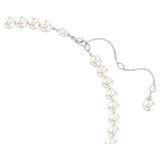 Swarovski Collar Ariana Grande x, Crystal Pearl, Talla de corazón, Corazón, Blanco, Baño de rodio
