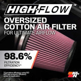 K & N 77 – 1572 KS alto rendimiento aire, Rojo