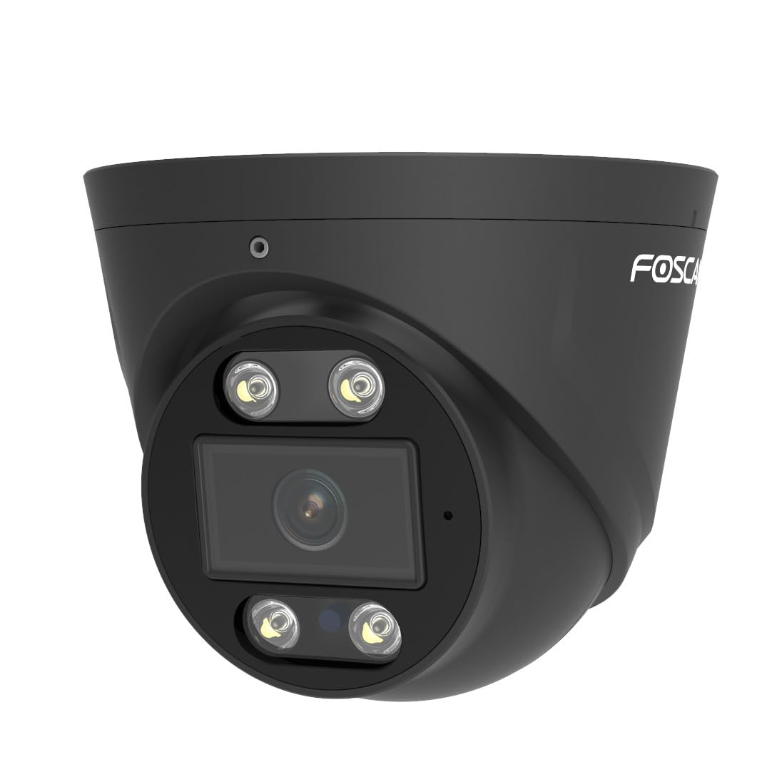 Foscam T8EP-B Cámara Domo IP, Negro