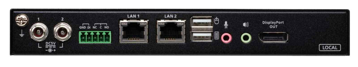Aten 1-Port 4K DisplayPort KVM Over IP Switch with Local or, W126262121 (Over IP Switch with Local or Remote Access, Virtual Media, Power/LAN Redun 1-Local/Remote Share Access)