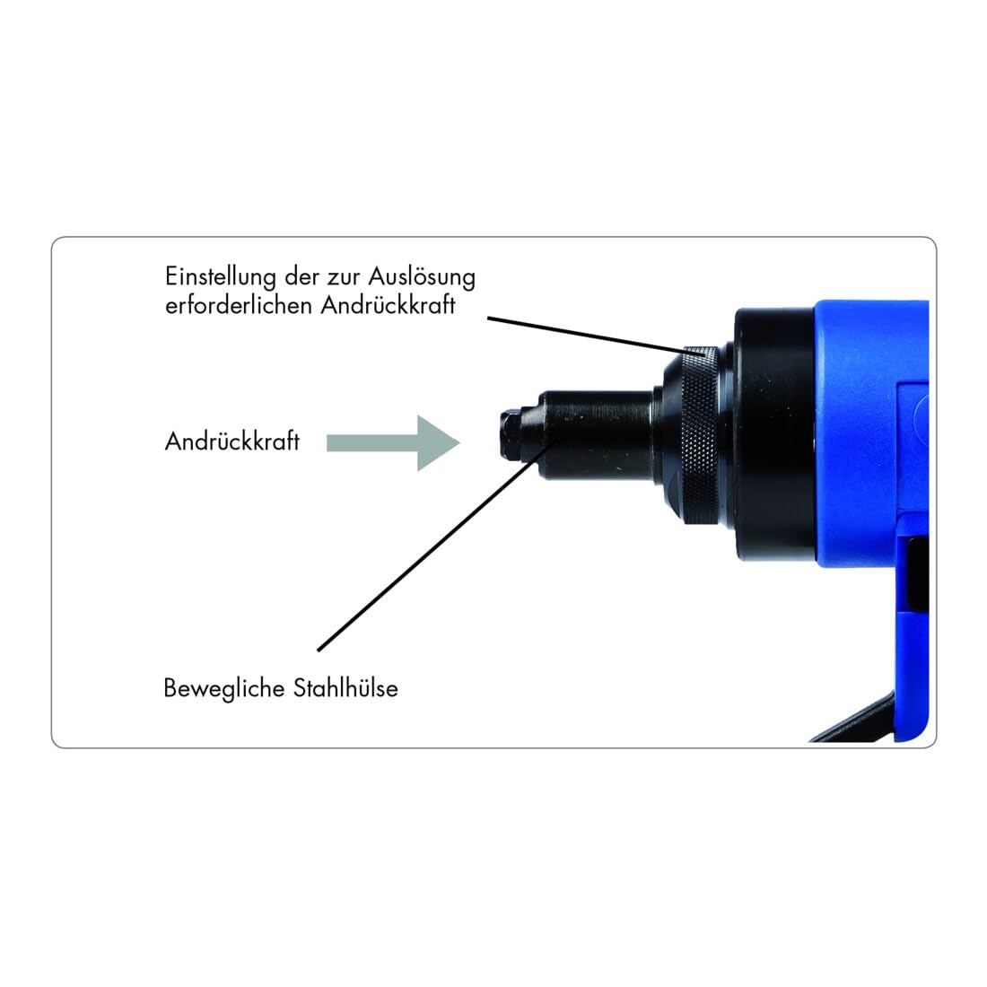 Gesipa AccuBird Pro CAS 1680294 - Batería de ion de litio (18 V, 13,00 N, remache ciego a partir de 2,4 mm de diámetro de aluminio hasta 6 mm de diámetro de todos los materiales (máx. mandril de 3,7