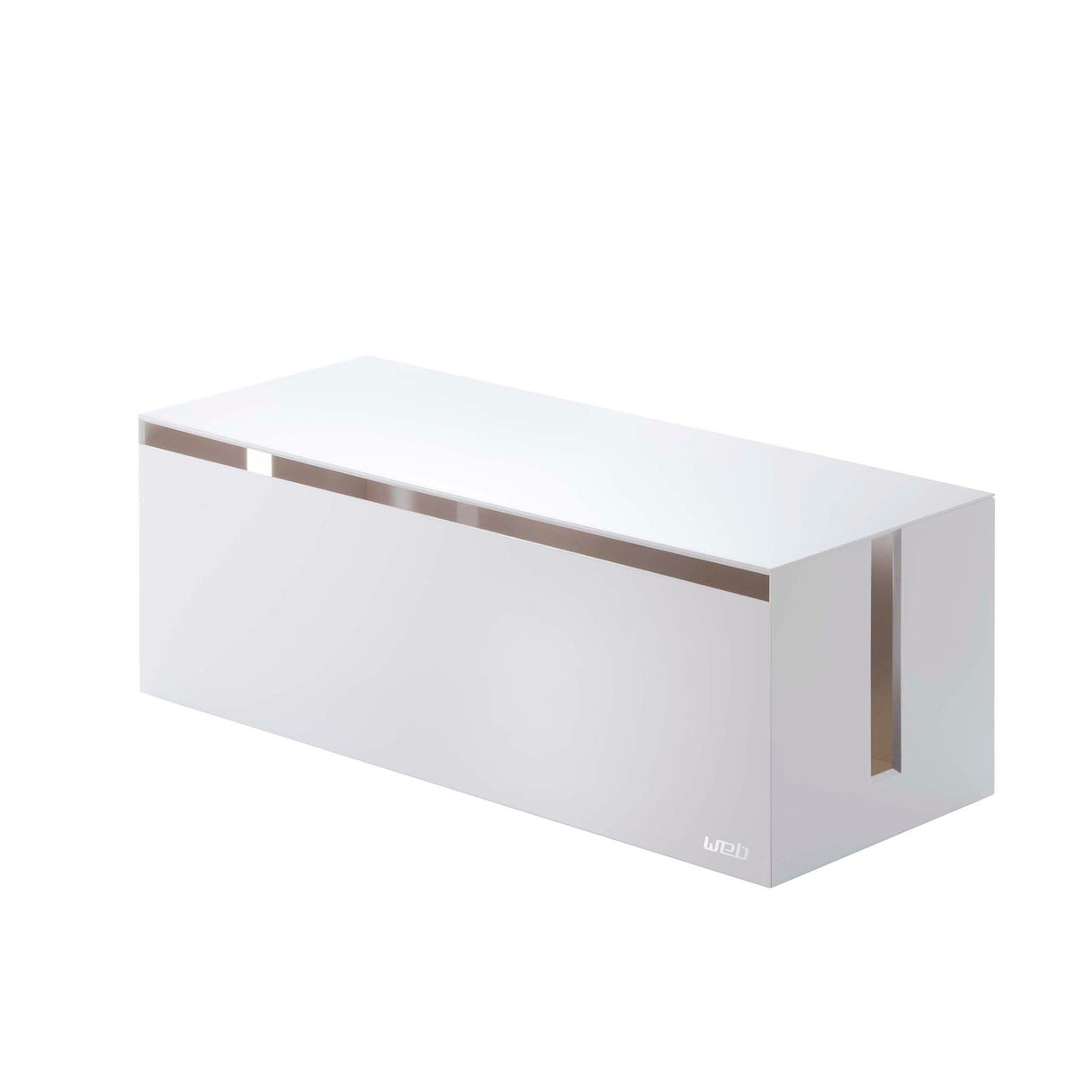YAMAZAKI Web Caja de Cables, Plástico policarbonato, Blanco, Talla única