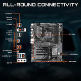 GIGABYTE B550 Eagle WIFI6 Placa Base - Procesadores AMD Ryzen Serie 5000 G, VRM de 10+3+1 Fases, hasta 3200 MHz DDR4, 1xPCIe 4.0 + 1xPCIe 3.0 M.2, LAN 1GbE, WiFi 6, USB 3.2 Gen 2
