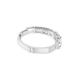 Swarovski Brazalete Millenia, Talla octogonal, Blanco, Baño de rodio
