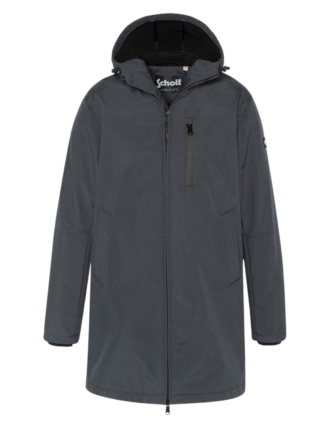 Schott NYC Kalvin Chaqueta, Antracita, XXXL para Hombre