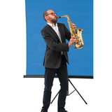 Hama - Fondo Plegable para Estudio fotográfico (100% algodón, 2,95 x 6 m), Color Azul