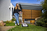 IKRA cortacésped a batería ICHM 20 con función trituradora, para céspedes pequeños de hasta 50 m², incl. 2 baterías, cargador & cuchilla de repuesto