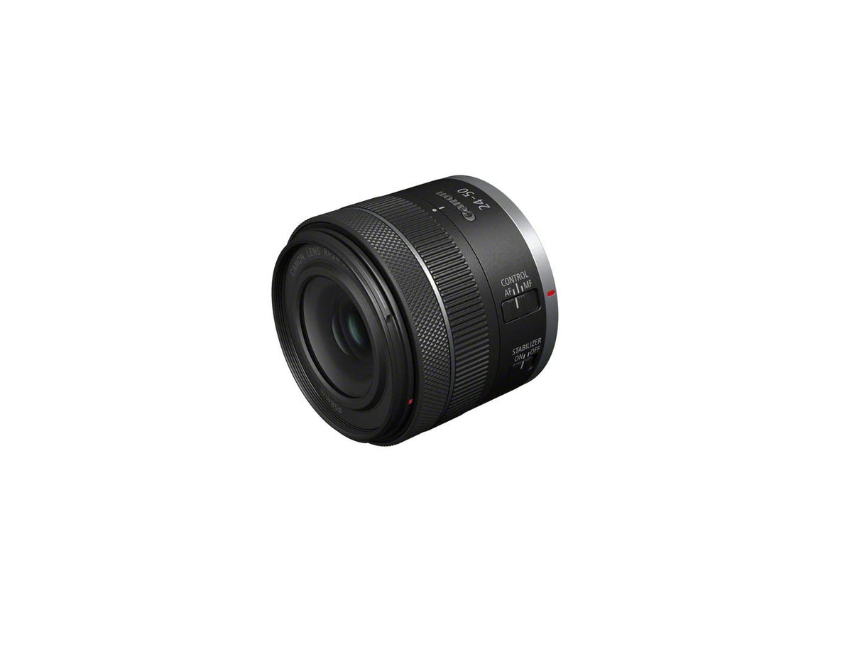 Canon Objetivo RF 24-50MM F4.5-6.3 IS STM - Lente Zoom Gran Angular, Ideal en Viajes, Retrato y Vídeo, Ligero, Motor STM silencioso, Estabilizador óptico 4.5 pasos, Compatible con sistema EOS R, Negro