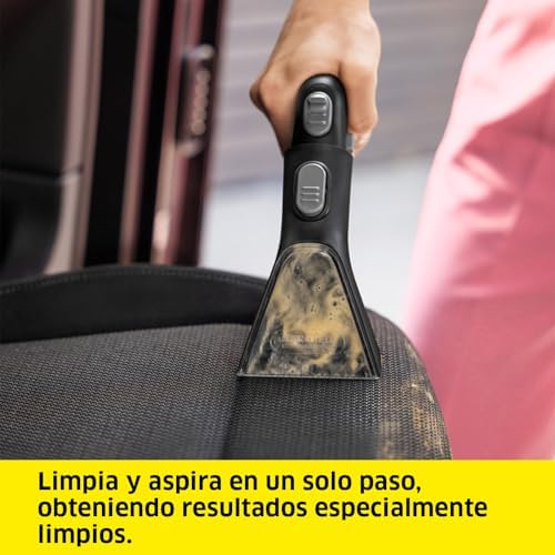 Kärcher Lava-aspiradora SE 3 Compact, 500 W, depósito Agua Limpia: 1,7 l, Superficie: 2,76 m², 4,1 kg, Manguera de pulverización y aspiración, Boquilla de Lavado tapicerías y Ranuras