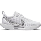 NIKE Court Zoom Pro, Zapatos de Tenis para Mujer, White Metallic Silver, 41 EU