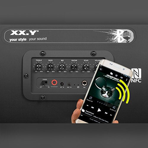 XX.Y P-127J - Altavoz portátil (Bluetooth, NFC), Negro