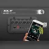 XX.Y P-127J - Altavoz portátil (Bluetooth, NFC), Negro