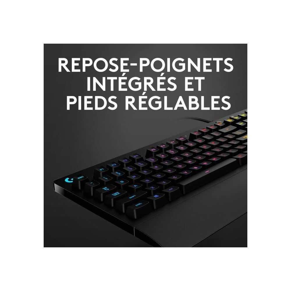 Logitech G G213 Teclado RGB para gaming, AZERTY, Layout Francés, Negro