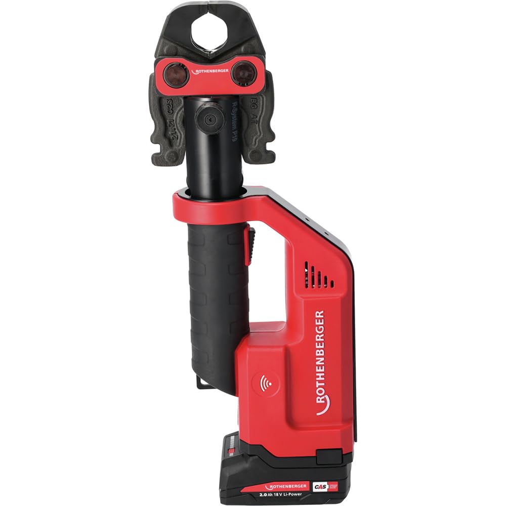 ROTHENBERGER ROMAX Compact III Set U16-20-25, 2Ah, EU, CAS | 1000004281 | Mordazas de presión, contorno U en los tamaños 16-20-25 mm, prensado de accesorios de hasta 35 mm (metal), compresión rápida