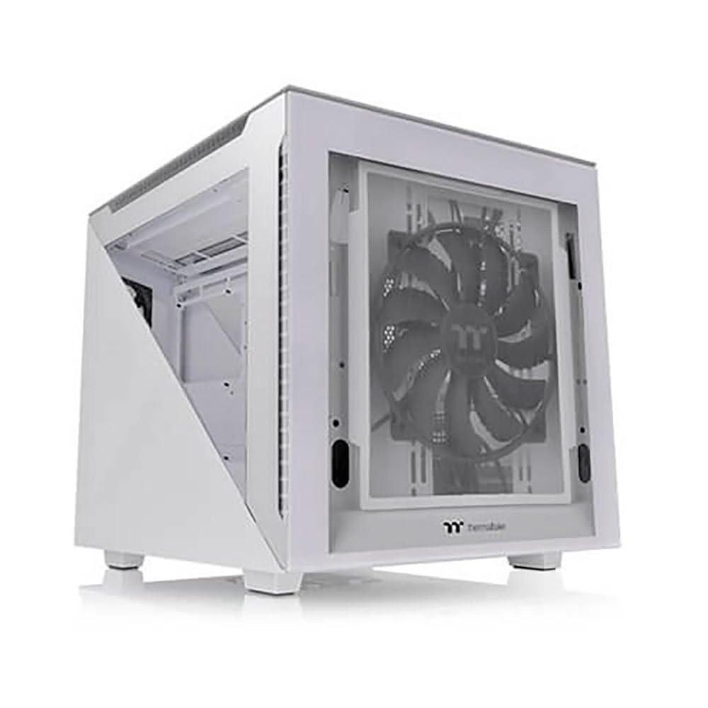 Thermaltake Divider 200 TG Snow/Micro ATX Case/PC-Case/Tempered Glass/White (CA-1V1-00S6WN-00)