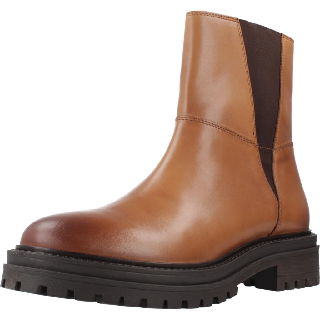 Geox D Iridea C, Bota de Tobillo Mujer, coñac, 36 EU