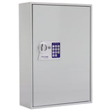 Caja fuerte para 200 llaves S200 EL de Rottner, Color gris claro, Fabricada en chapa metálica resistente, Cerradura electrónica, Teclado plano con luces LED, Tornillos de fijación incluidos