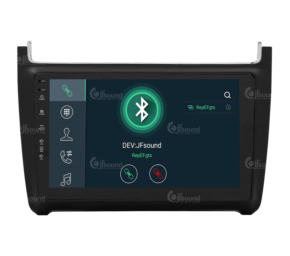 Autorradio de Ajuste Personalizado para Volkswagen Polo Android GPS Bluetooth WiFi Dab USB Pantalla táctil Full HD 9" procesador de 8 núcleos y comandos de Voz