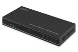 DIGITUS DS-55358 – Controlador de videowall HDMI – Señal de Entrada UHD 4k 60 Hz a través de HDMI 2.0 o USB-C – Salida 4k 30 Hz – Modos de visualización 1x1, 2x1, 3x1, 4x1, 1x2, 1x3, 1x4, 2x2